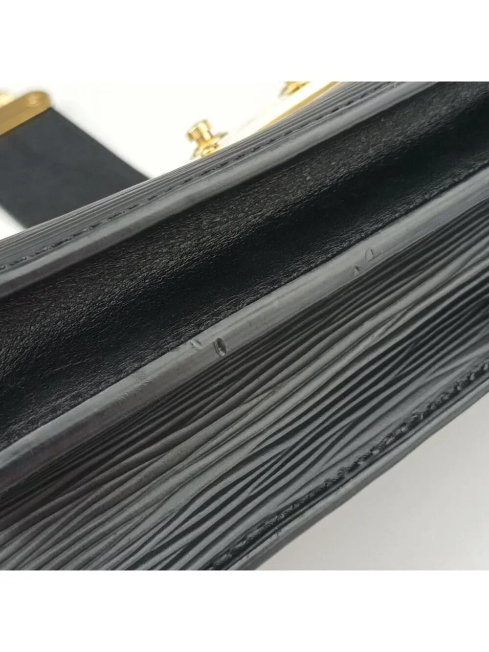 Louis Vuitton Trunk Clutch Black Epi and Present